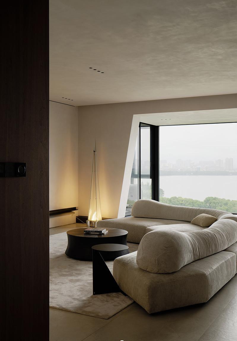 湖景大平层，生活的尽头是极简-3