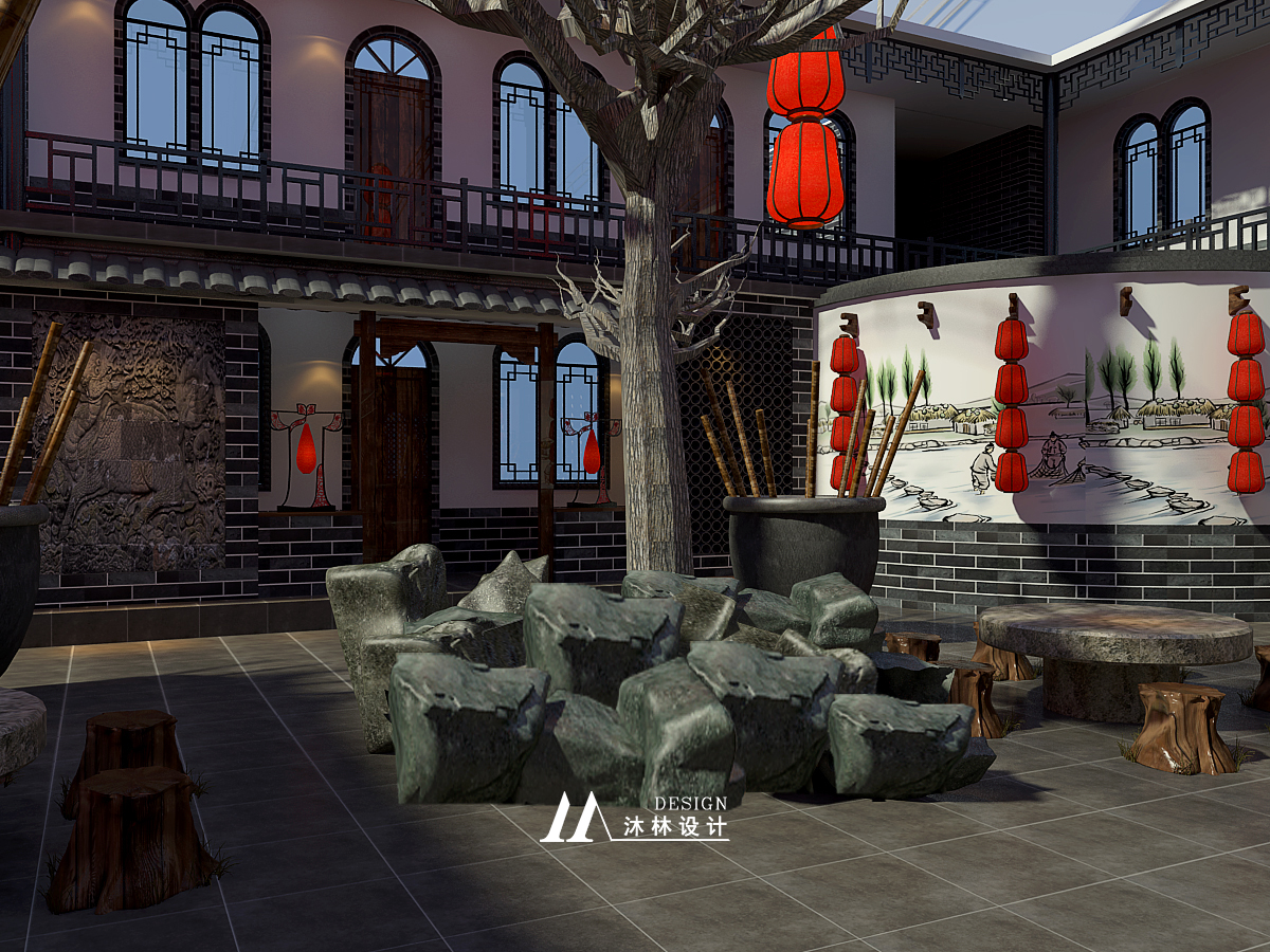 山西阳曲县西门生态庄园设计|太原装饰装修装潢设计公司沐林设计-5