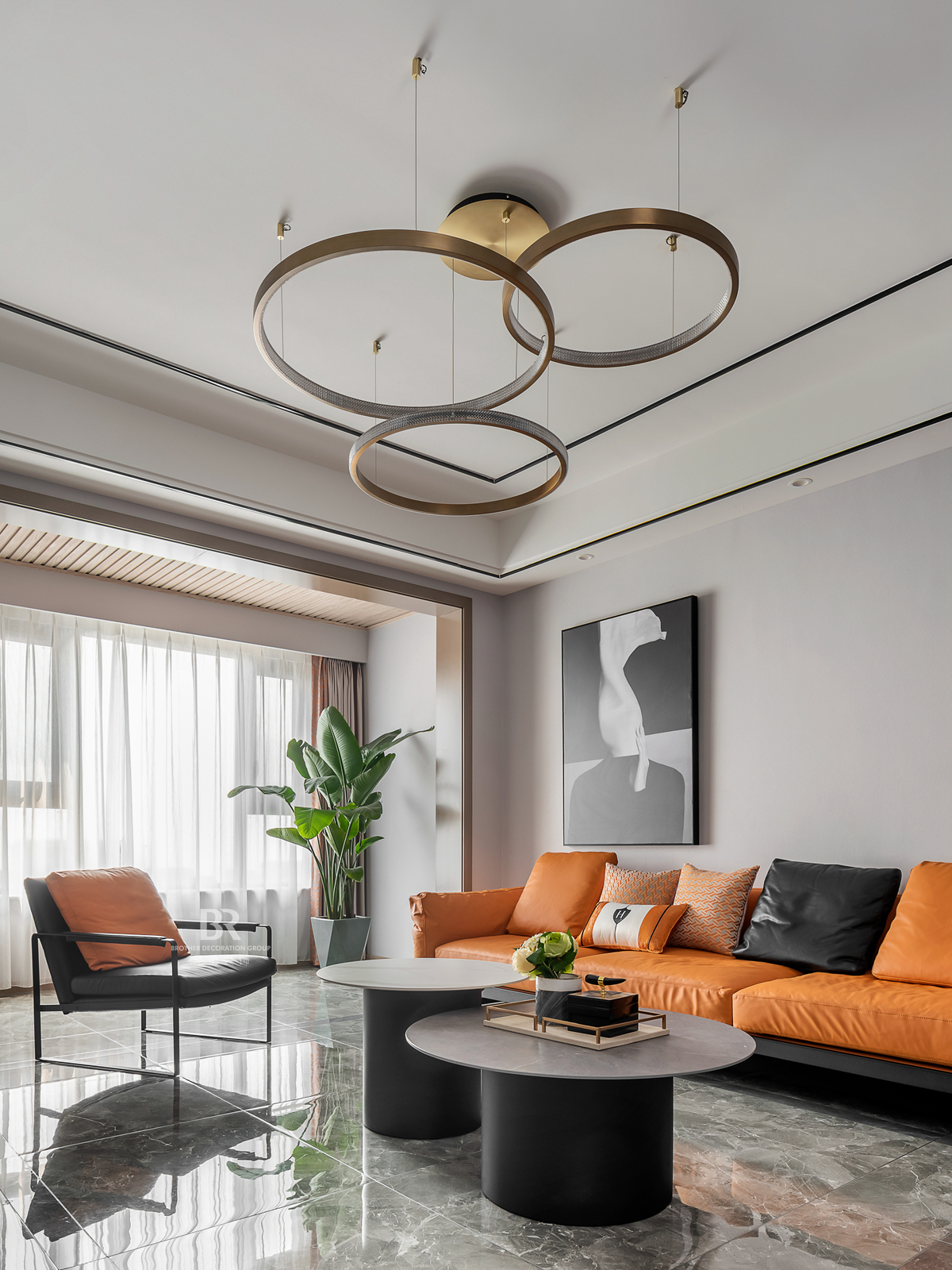 紫御江山 94 平现代轻奢风格装修设计案例丨重庆兄弟装饰公司水母家整装-12