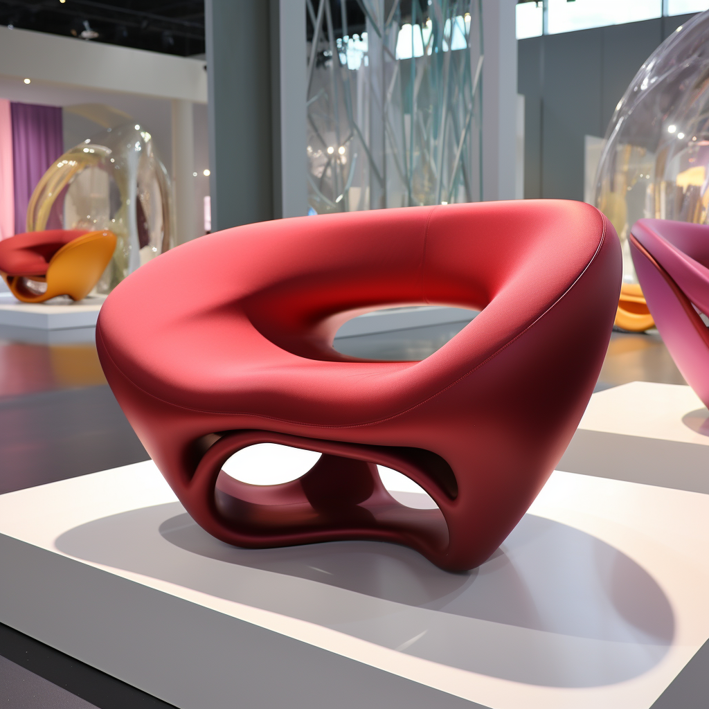 红色异形椅子-5