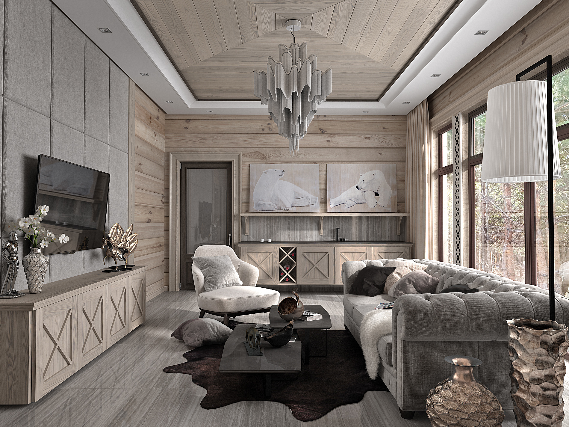 芬兰豪华木屋放松区设计丨芬兰 HONKA 公司-6