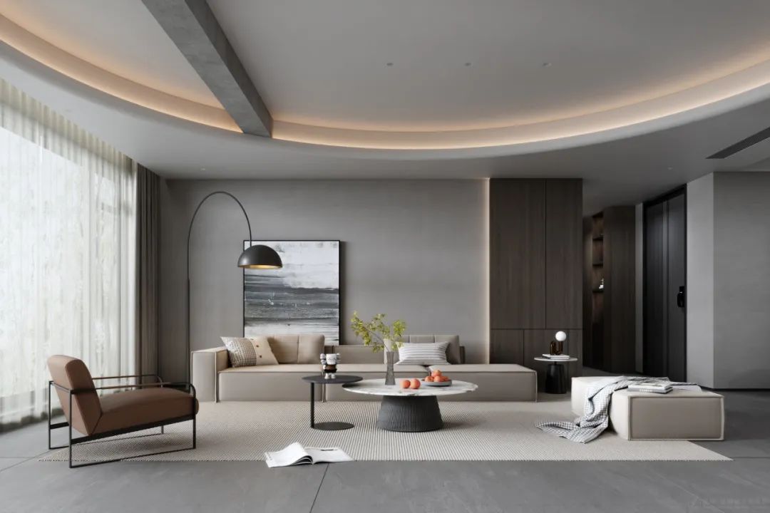 160㎡现代简约丨卓悦城丨中国湖南丨纵向·空间设计-10