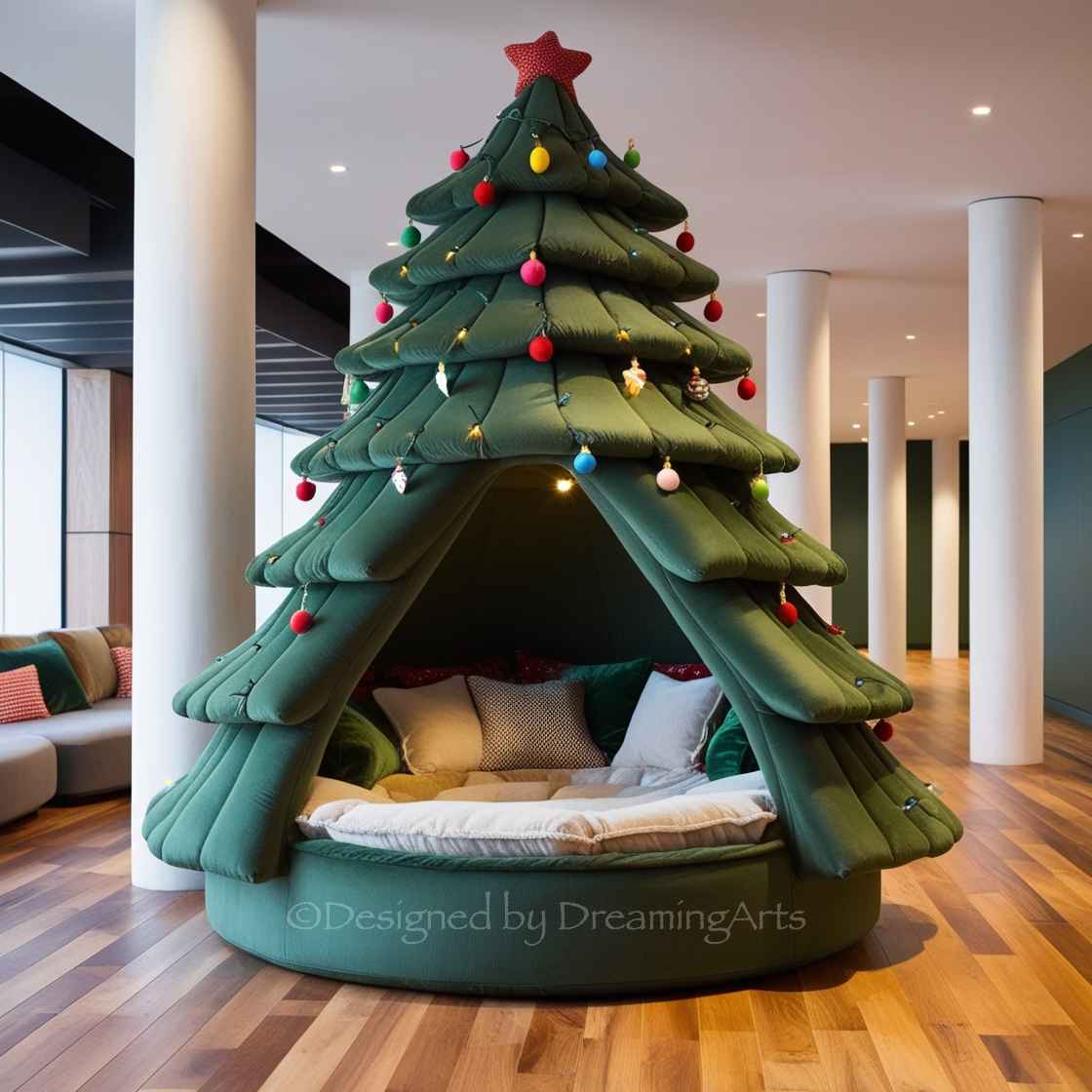 Christmas Tree Lounging Den（圣诞树休闲窝）丨FuturisticDecors-65