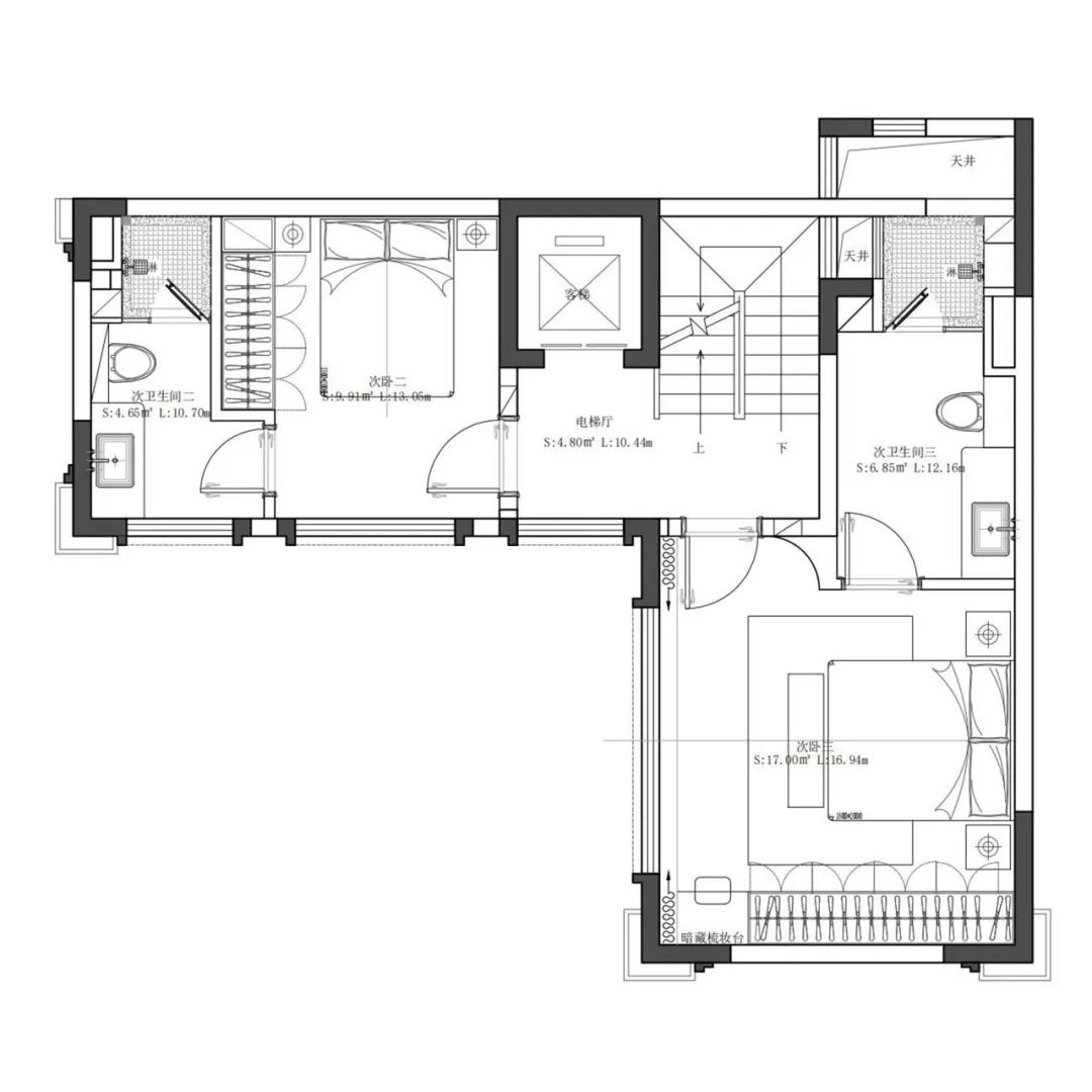 300㎡木质与石材奏响现代风的自然和弦丨紫苹果全案设计-8