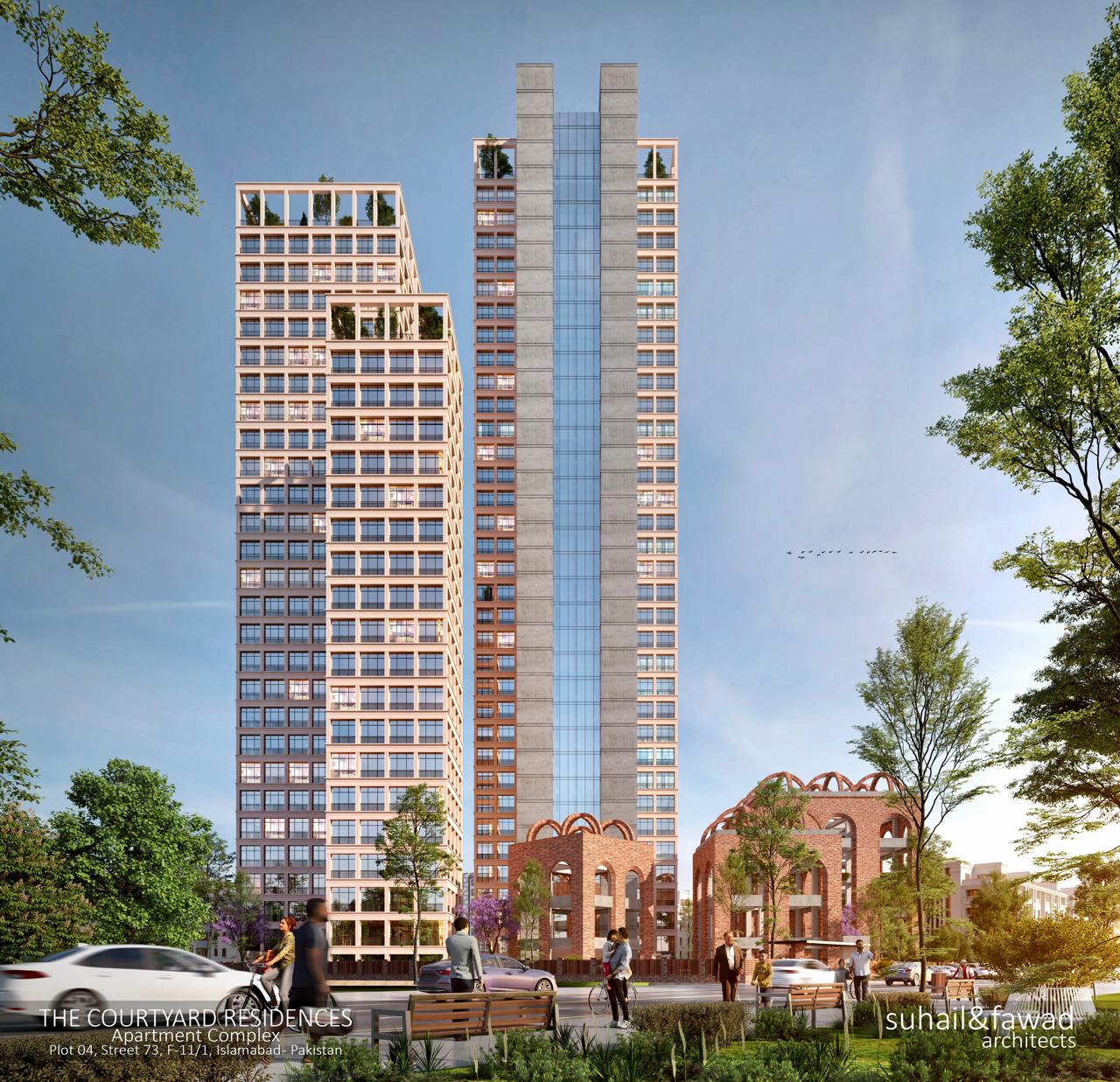 多层住宅建筑丨巴基斯坦伊斯兰堡丨Suhail & Fawad Architects-0
