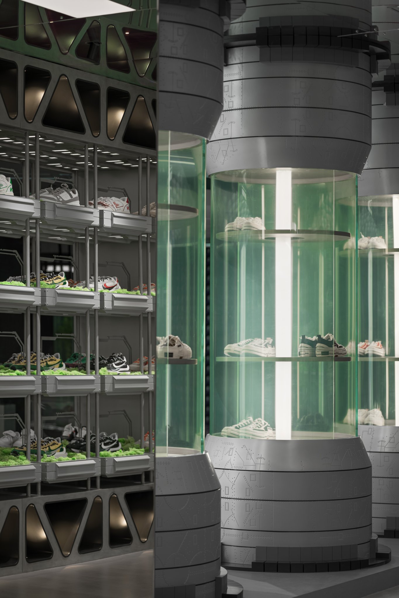 Dong'an Lu·emporium 的“未来实验室”鞋店-12