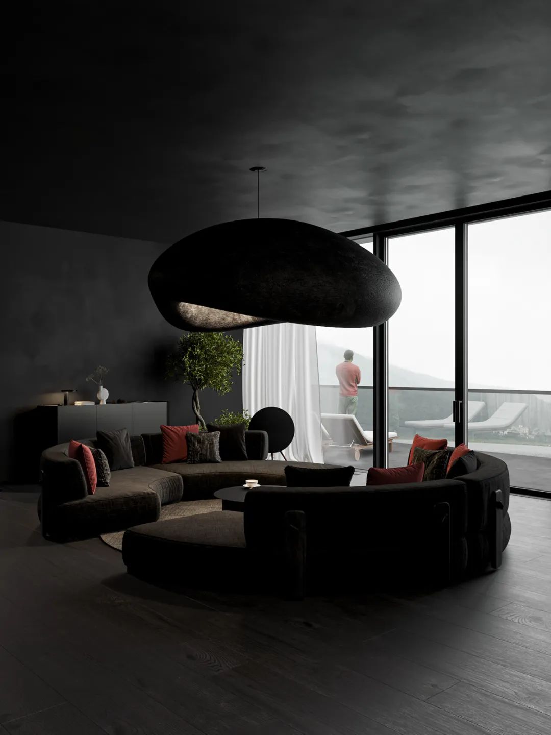 黑色别墅丨波德戈里察丨ANDREY VLADIMIROV-33