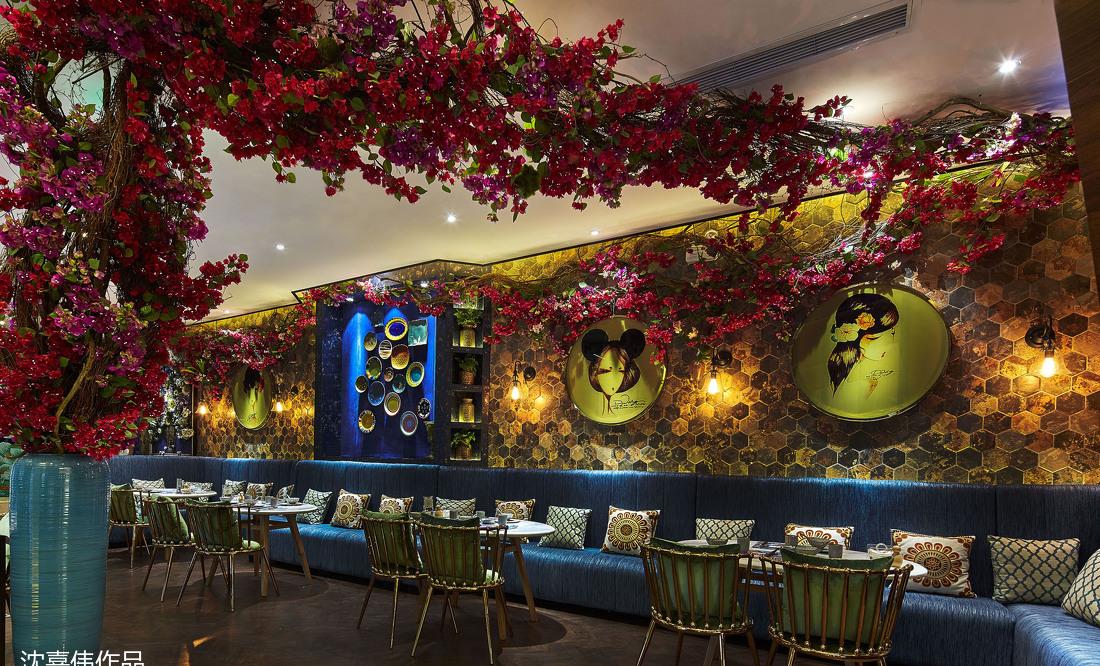 沈嘉伟设计作品—澜悦东南亚料理餐厅-3