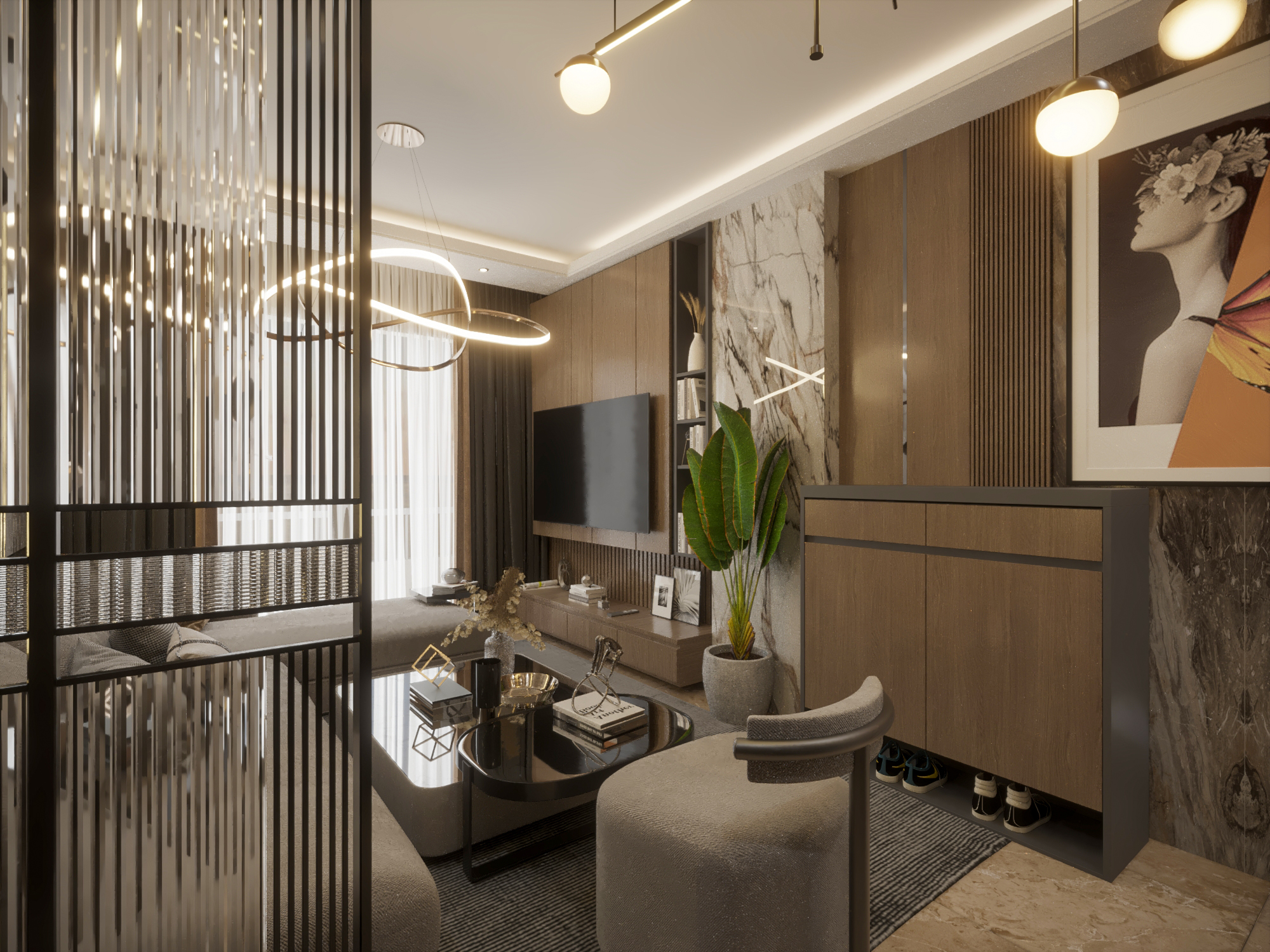 Apartment House 80 Meter Interior Modern Design-8