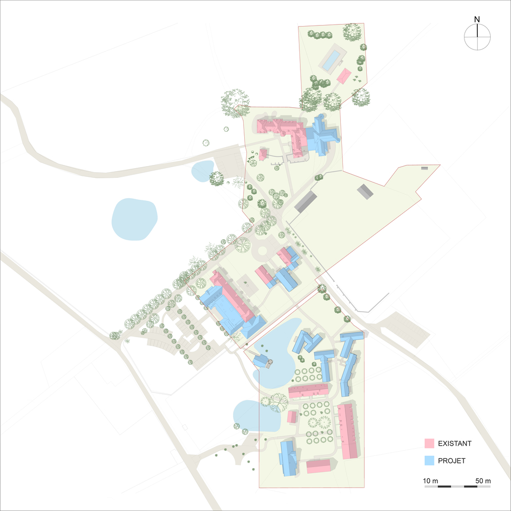 法国 Cheverny 城堡酒店扩建丨Collet Muller Architectes-45