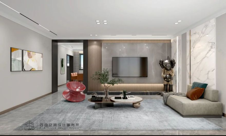 四合新作 | 太原 138㎡现代简约家居,感受生活温度-19