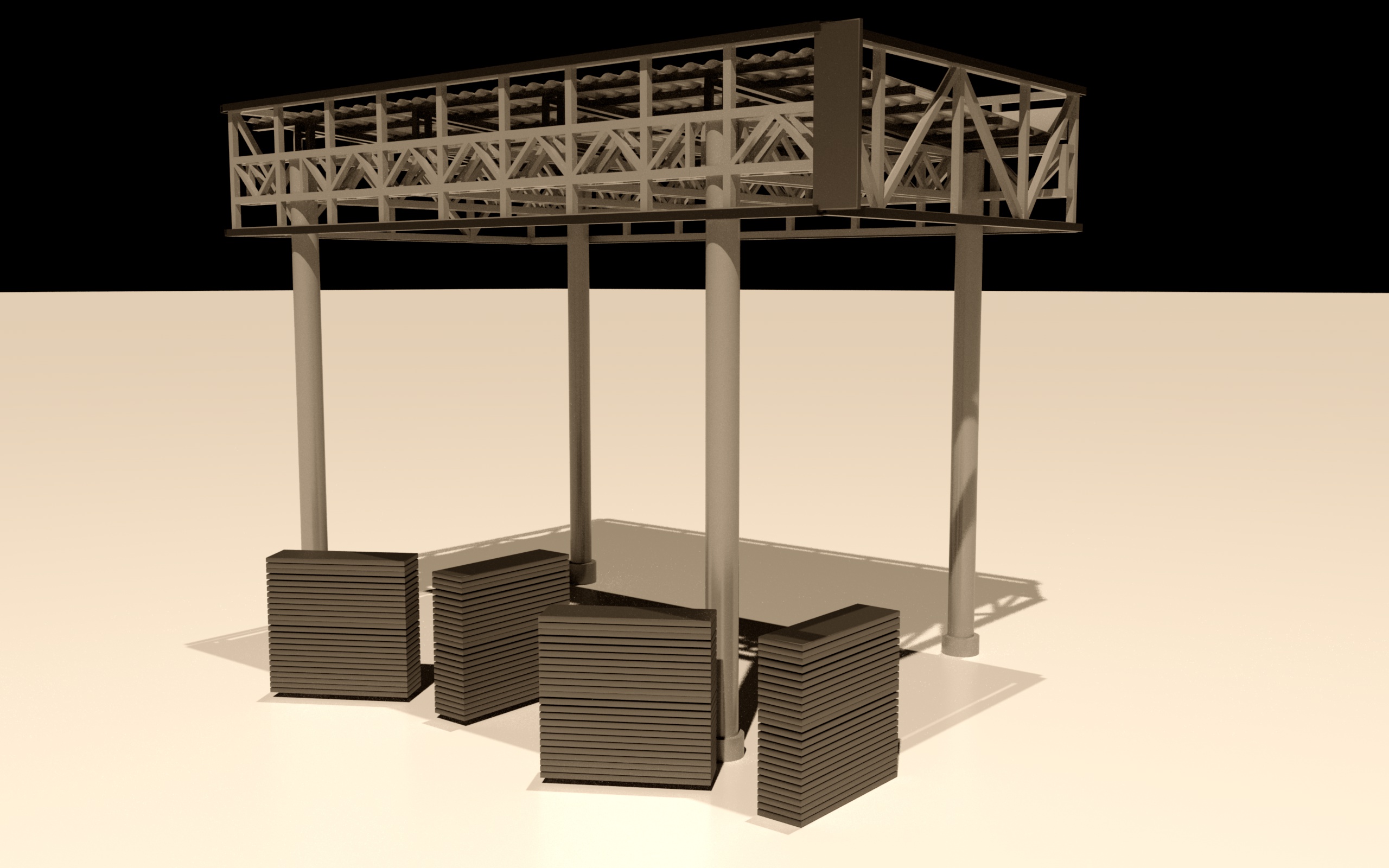 diseño de estructura 3d-3