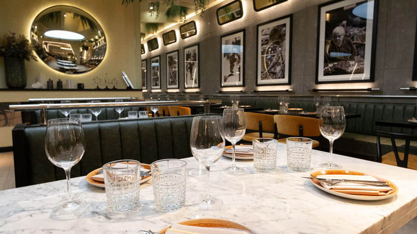 Madrid's Claroscuro Restaurant | A Brutalist Oasis of Mirrors and Marbles-12