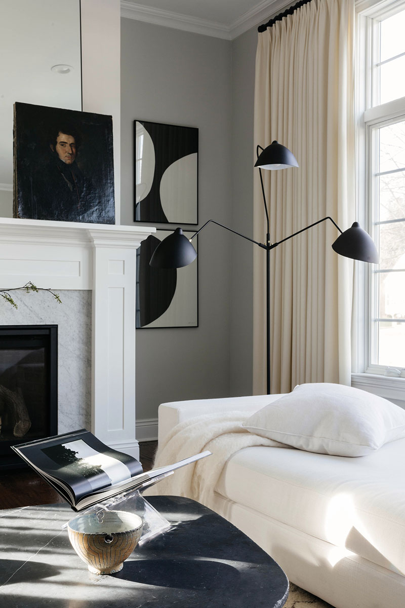纽约设计师打造长岛黑白家居空间-2