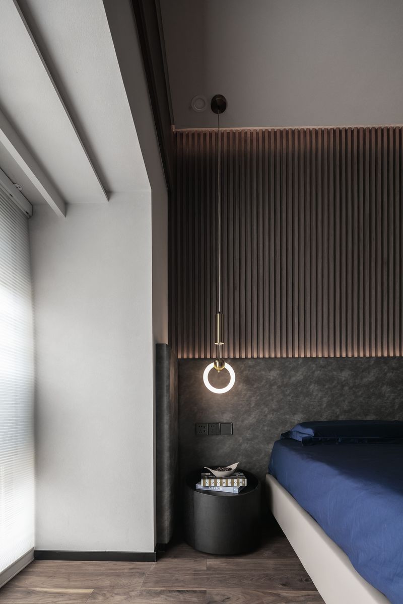 现代简约山语清晖，乐高模型与石材质感的空间对话-37