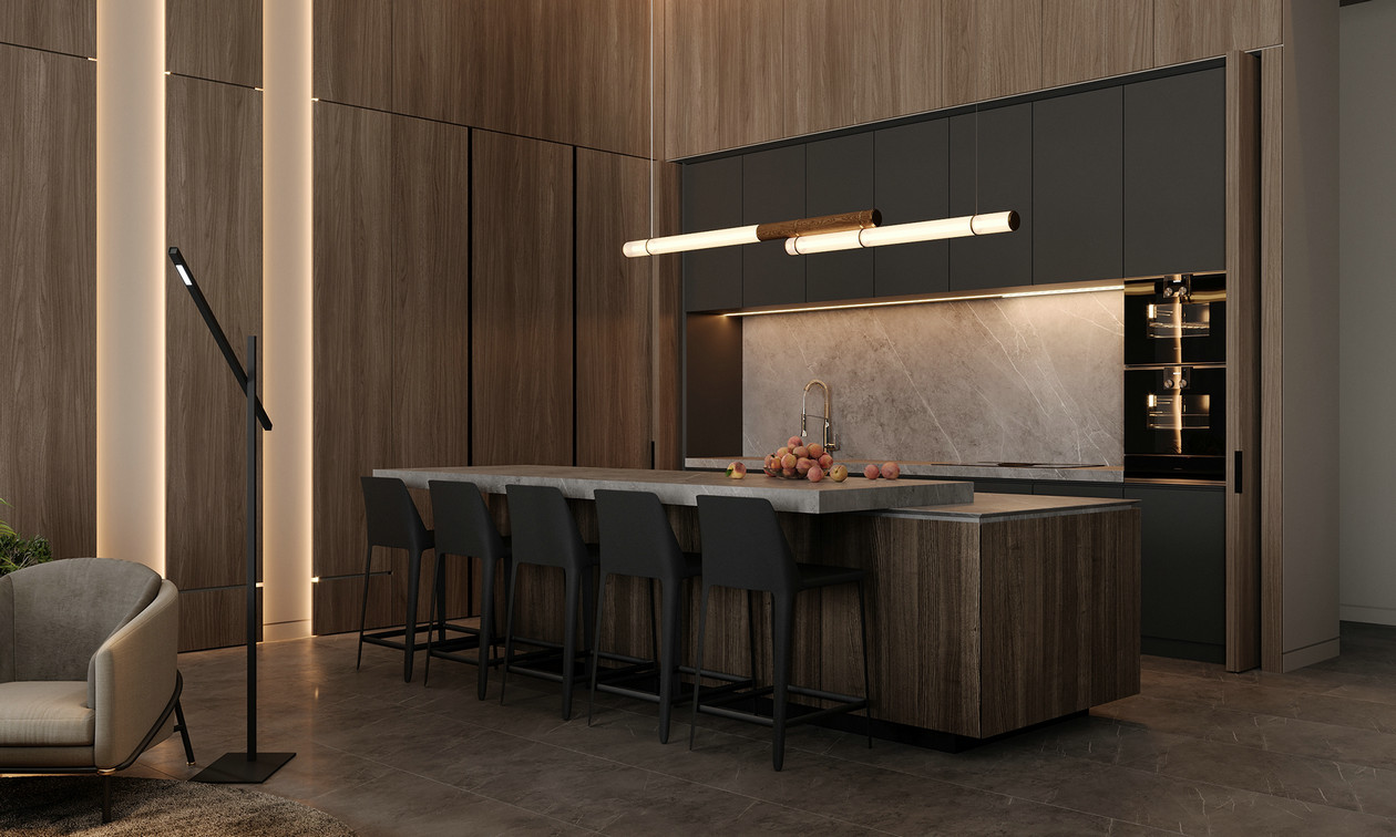 原木与灰色 打造出家居时尚美学-9