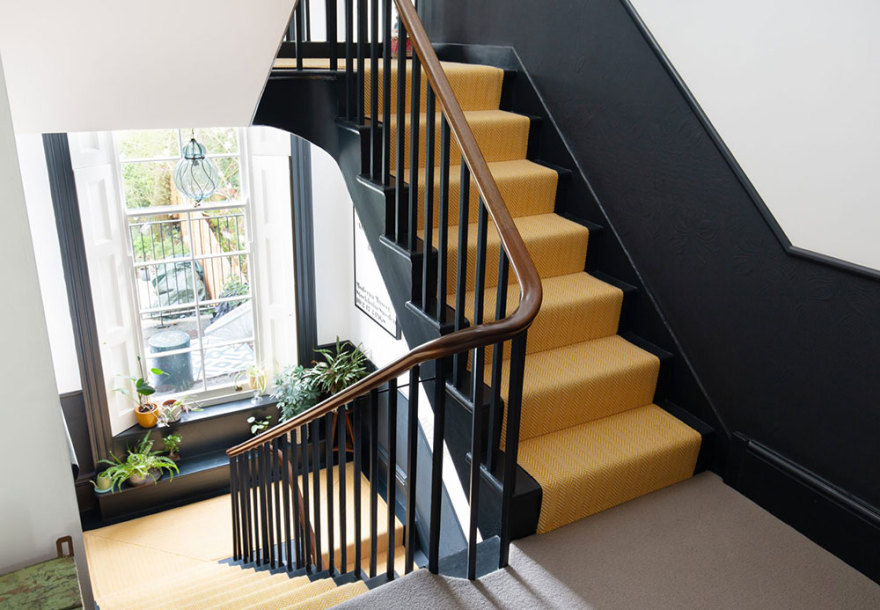 伦敦优雅乔治亚风格住宅的色彩对比设计-8