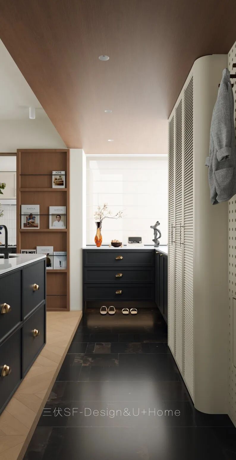 三伏新作丨142㎡法式中古风，四房改两居的温柔相遇-15