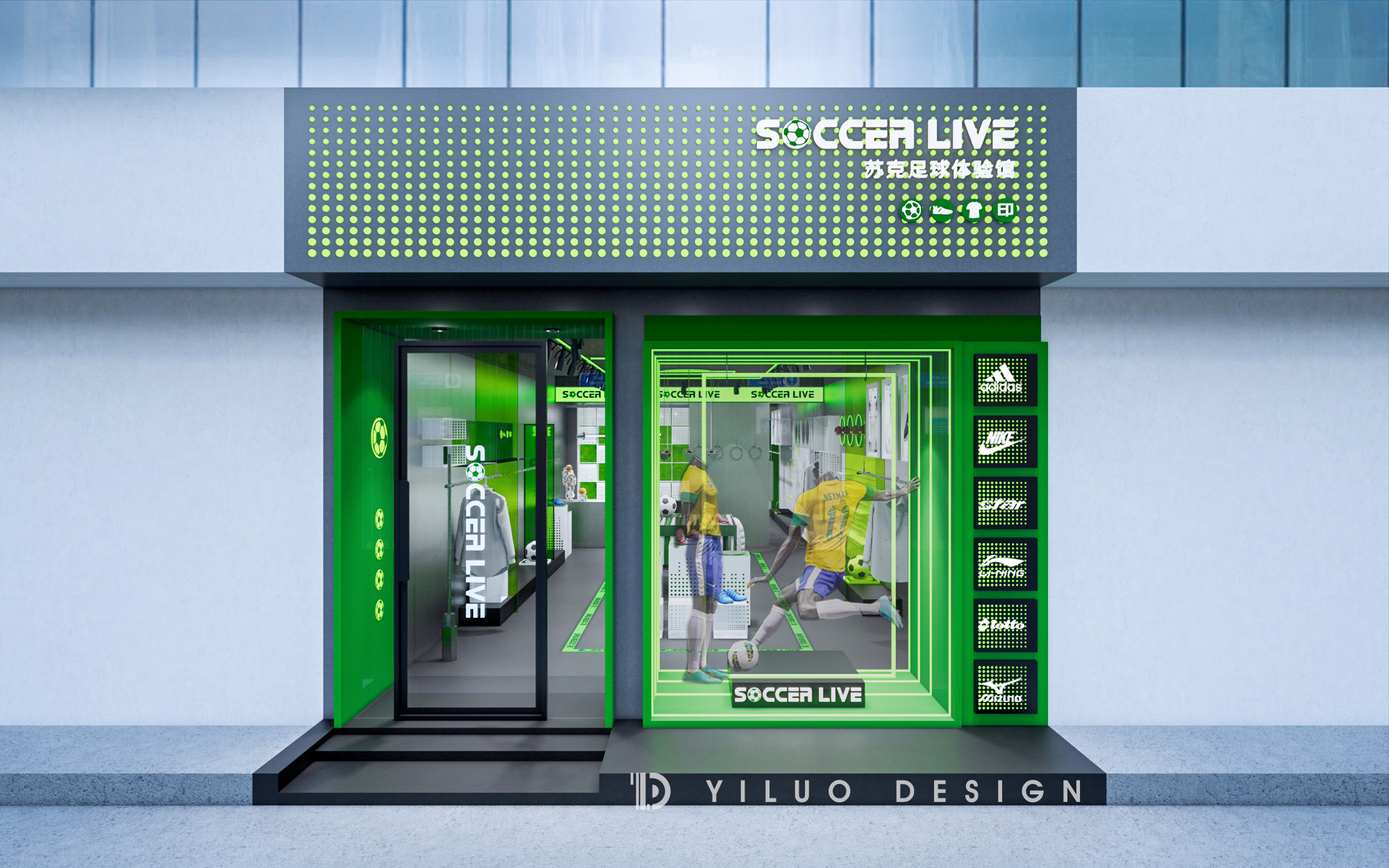 SOCCER LIVE足球体验馆潮牌运丨中国杭州丨YLD STUDIO一落设计事务所-0