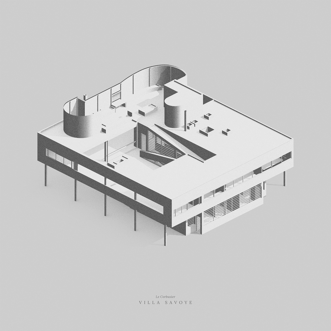 萨伏伊别墅丨法国巴黎丨勒·柯布西耶-48