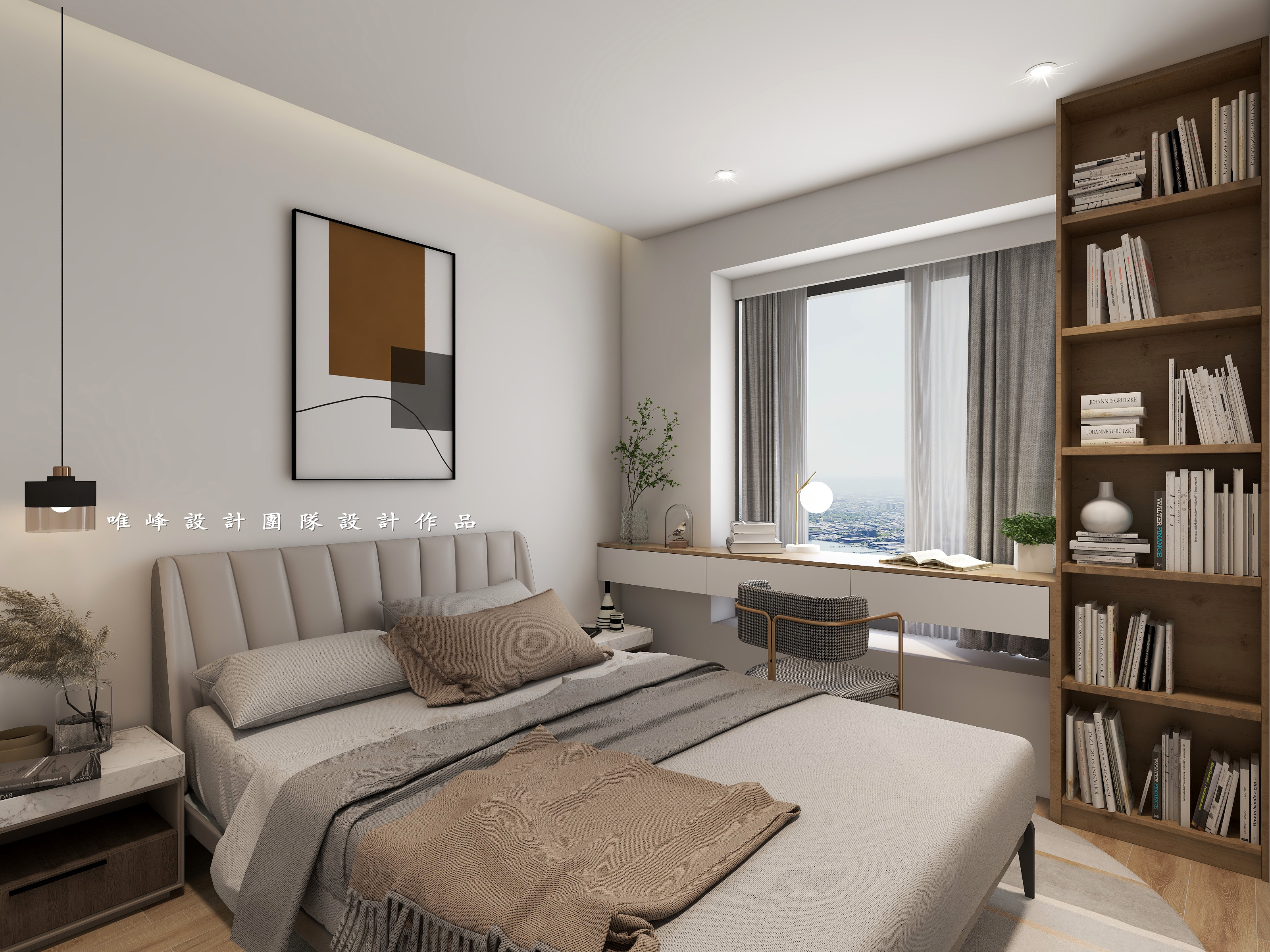 深圳口山设计：120㎡麒麟花园简约至上，凸显现代美感-4