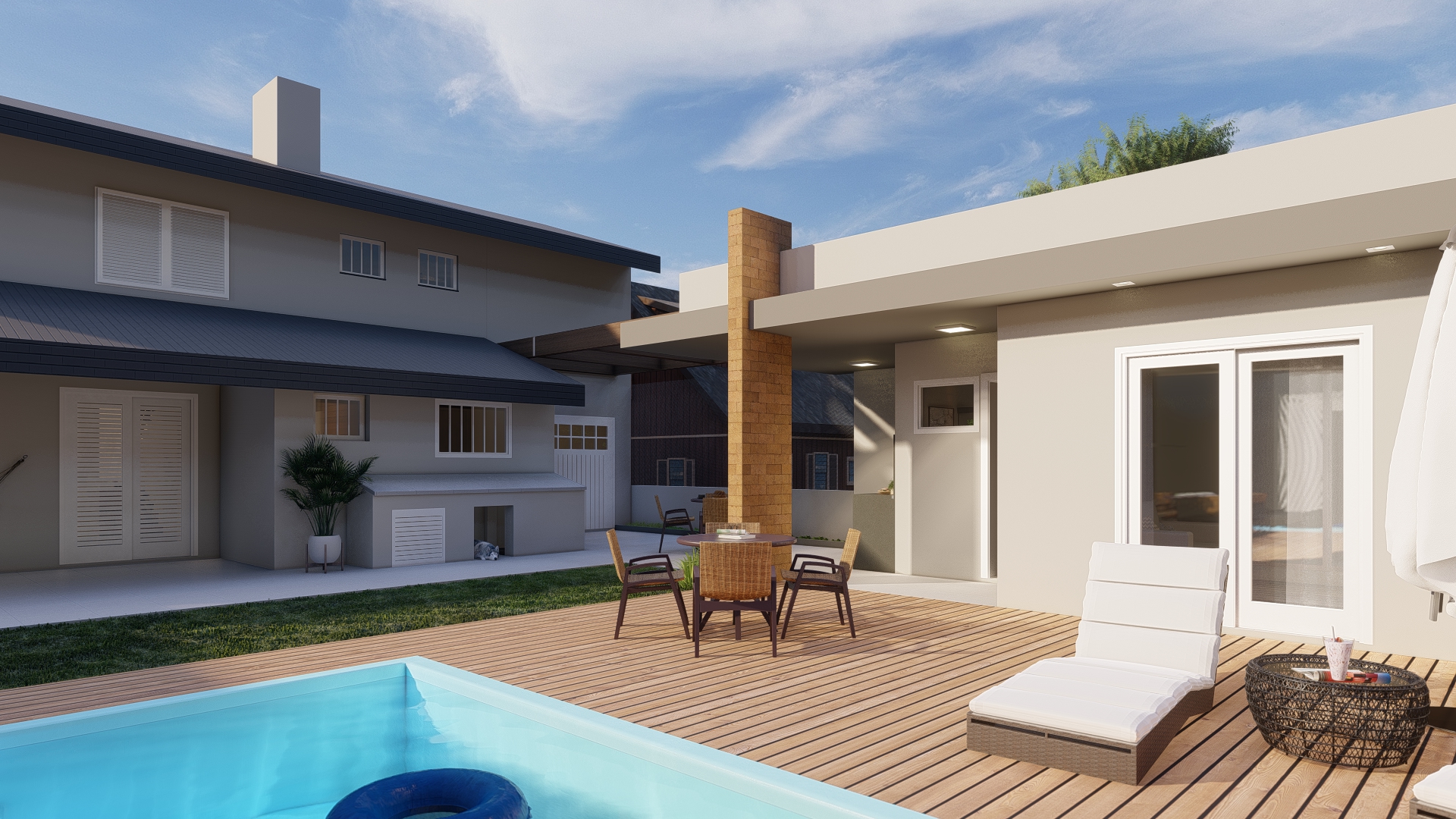 QUIOSQUE E PISCINA TC-5