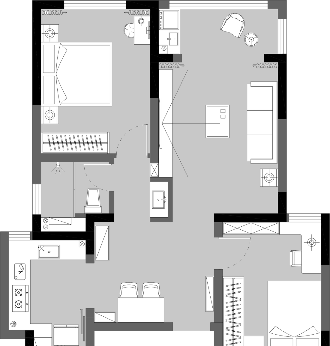 琉璃变奏曲 · 80㎡北欧小宅-24