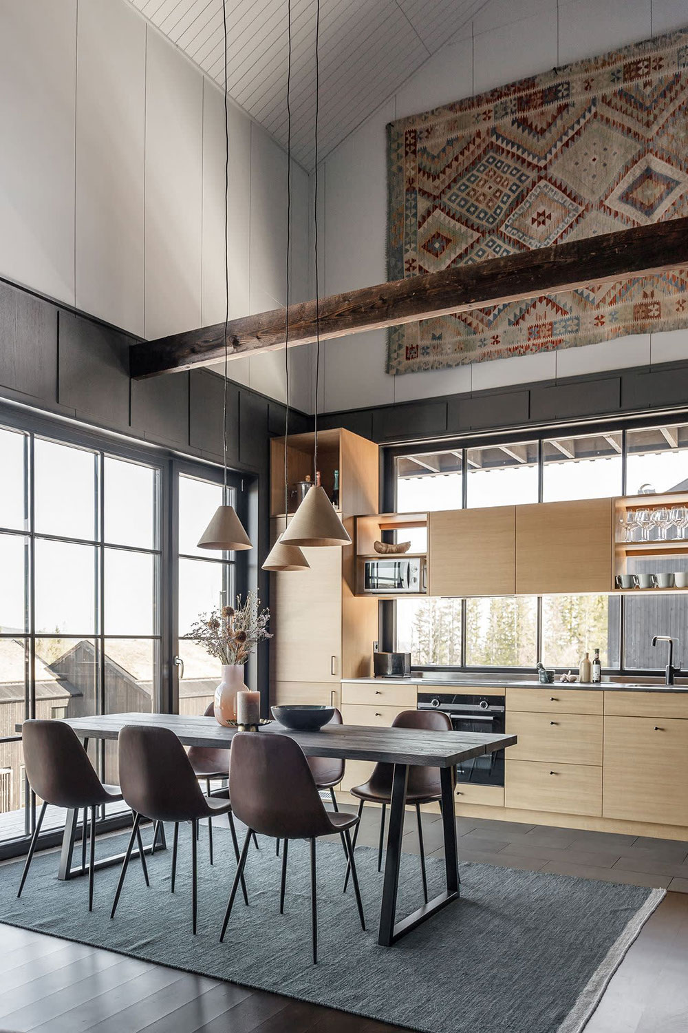 瑞典高山度假公寓 | 木质奢华与自然之美-8