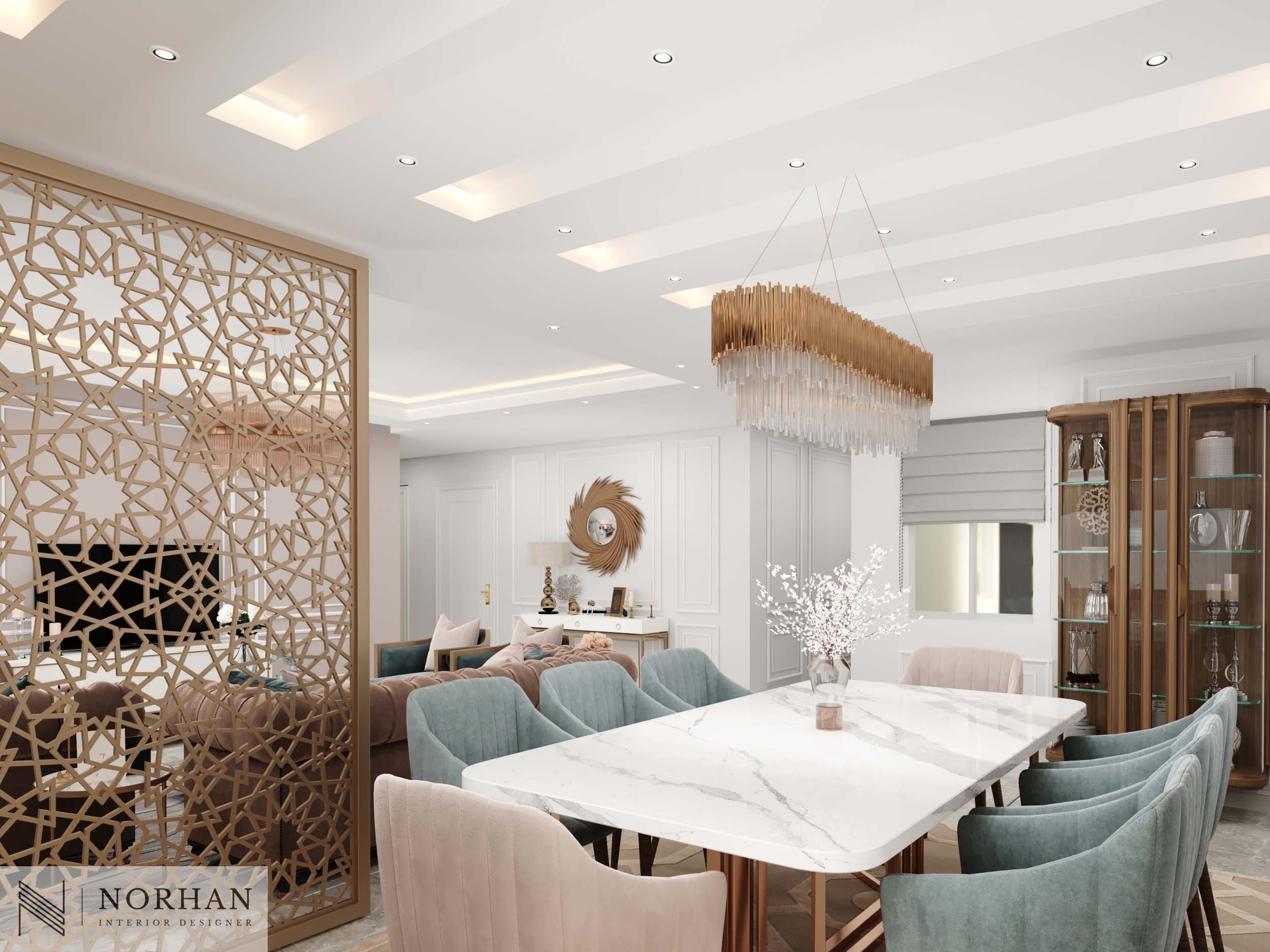 Neoclassic Interior Design For Apartment In Cairo-7