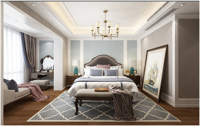 中海九号公馆 190㎡美式新作,古典情怀与自由生活完美融合-35