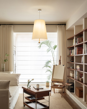 米白 + 暖棕的治愈系家