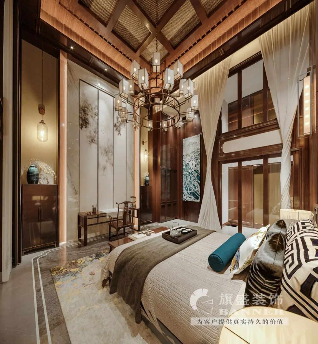 白桦林团圆新中式设计丨旗盛-59