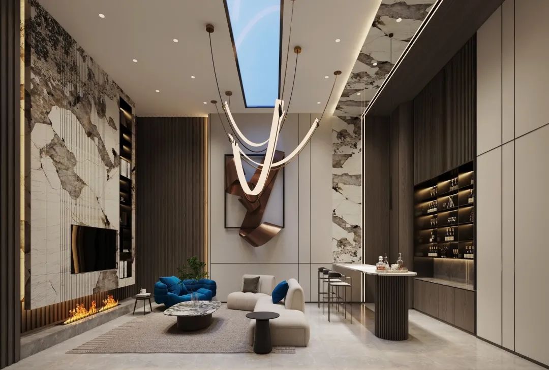 观承别墅优雅现代设计丨MEIHE DESIGN-7
