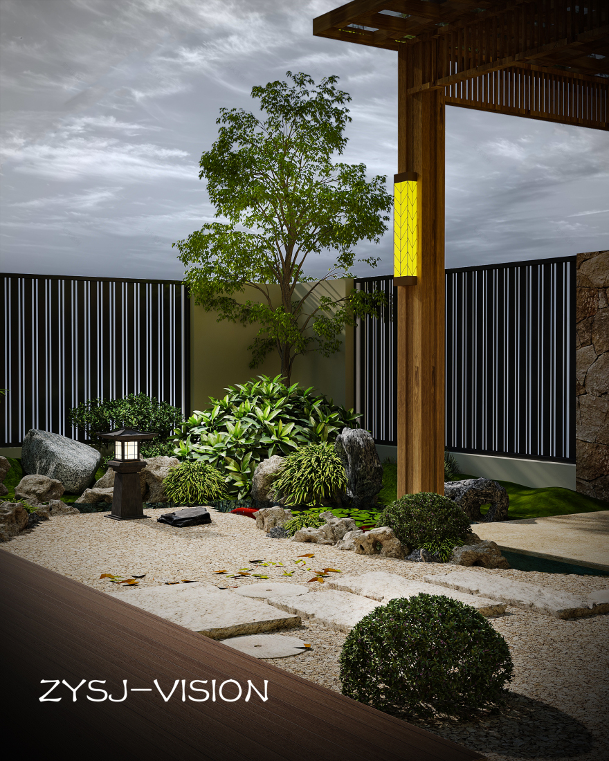 新中式禅意庭院-10