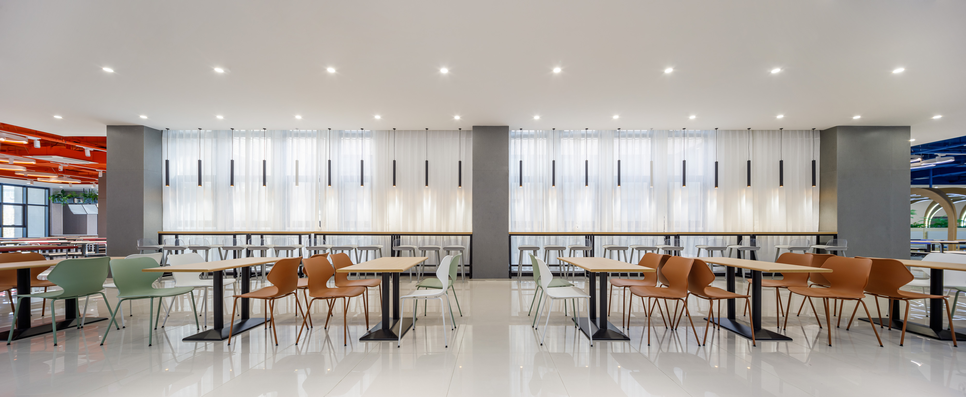 芳华 · 河南工业大学校园餐饮空间设计丨中国郑州丨晓寒建筑空间设计-33