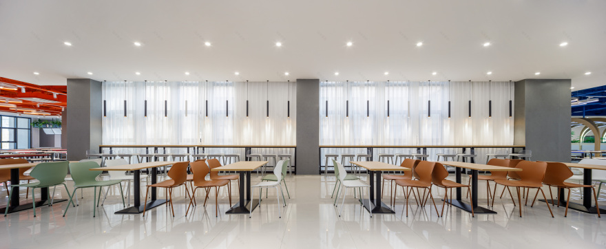 芳华 · 河南工业大学校园餐饮空间设计丨中国郑州丨晓寒建筑空间设计-33