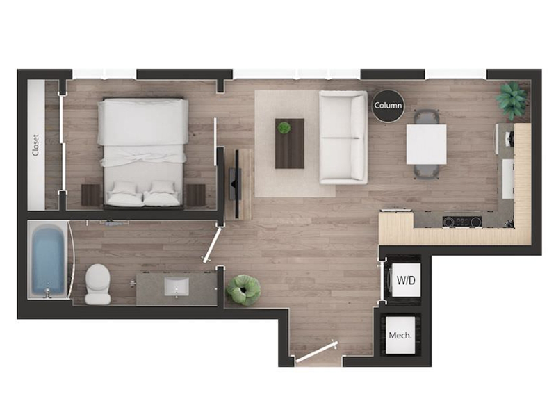 Skyglass Apartments 租赁住宅楼丨美国西雅图-41