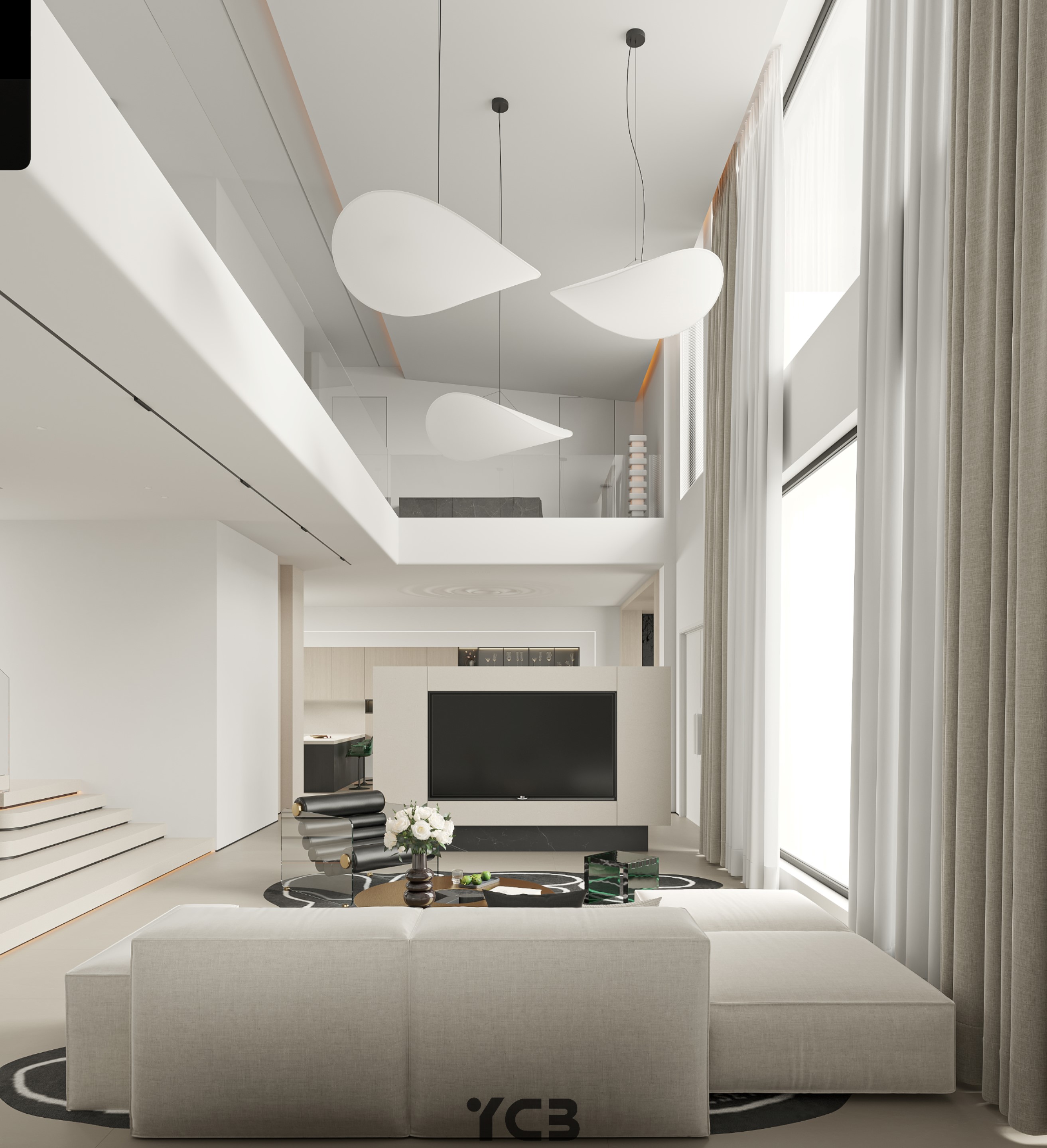 高级极简别墅丨尚层国际设计邱志标-5