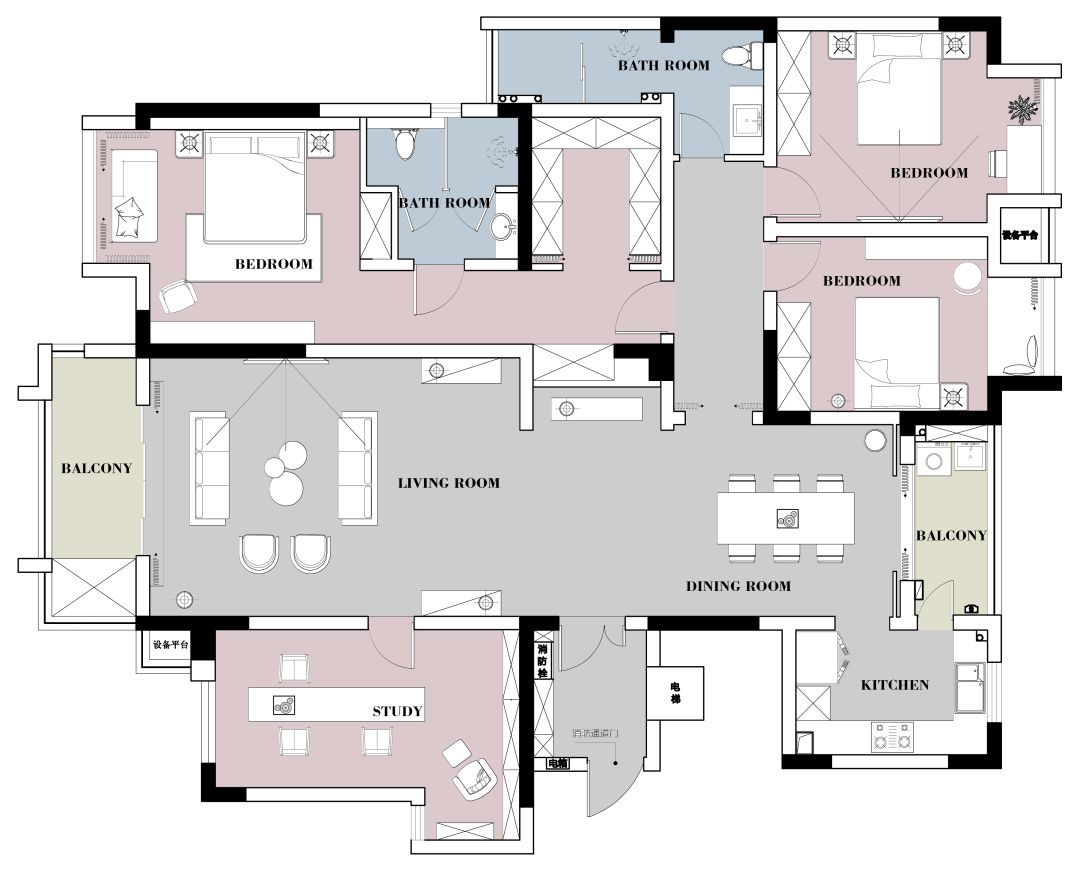 依山郡法式风格设计,打造浪漫空间-15