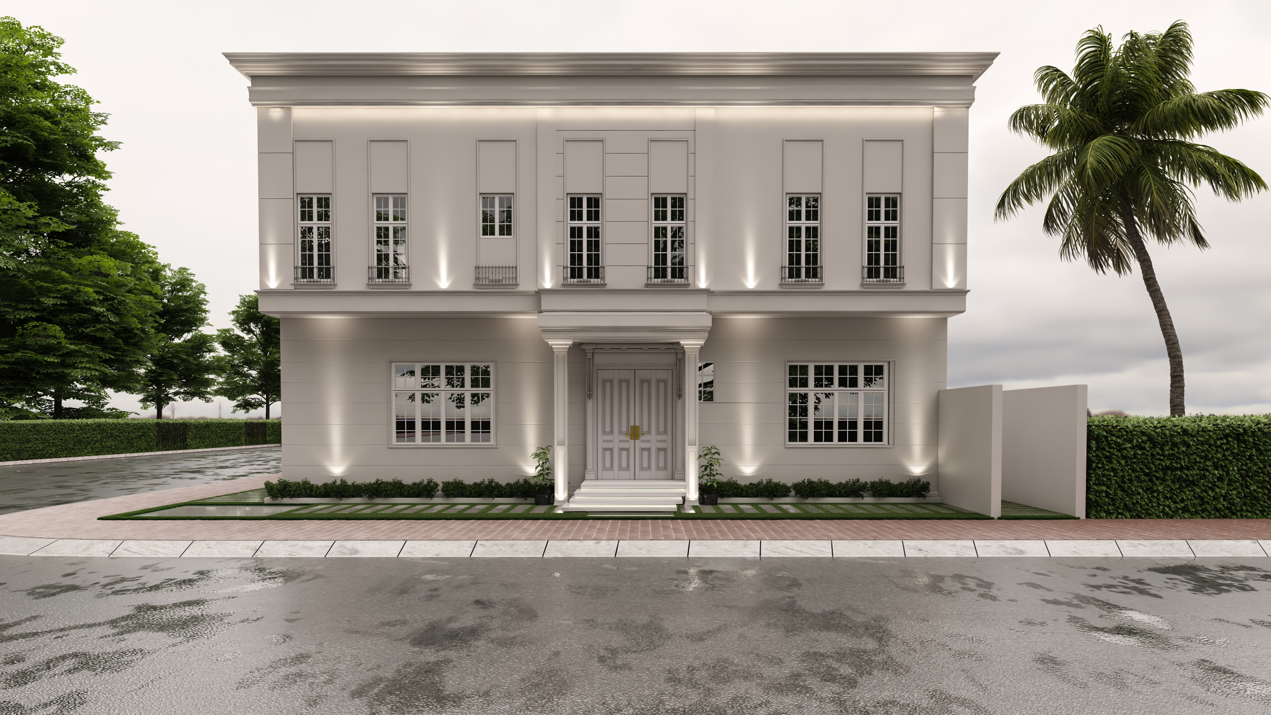 Quick neo-classic villa design #13-0