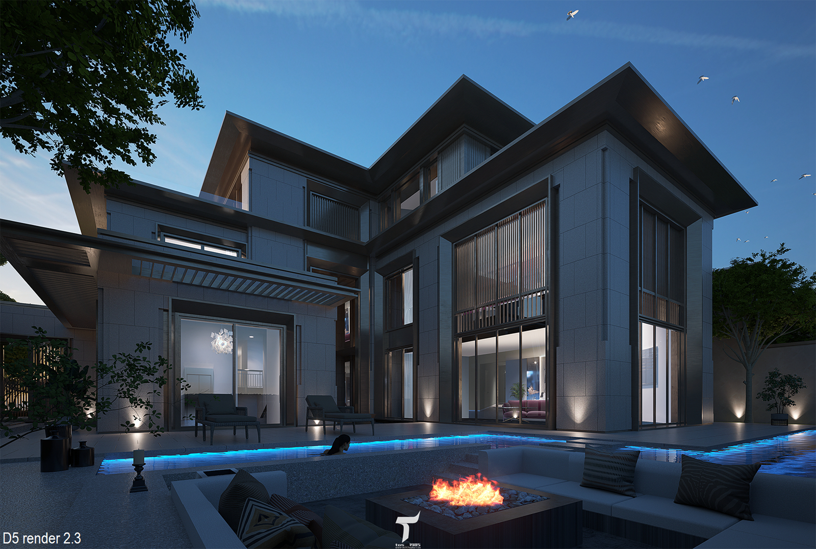 D5渲染器近期室外建筑表现图-7