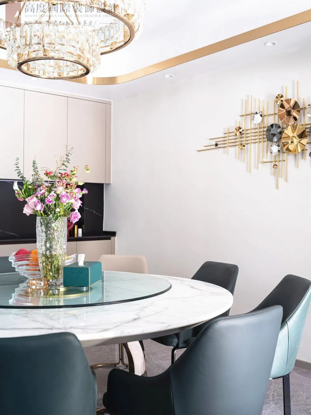 现代轻奢风格纯水岸别墅设计丨中国武汉丨高度国际装饰设计集团武汉公司-46