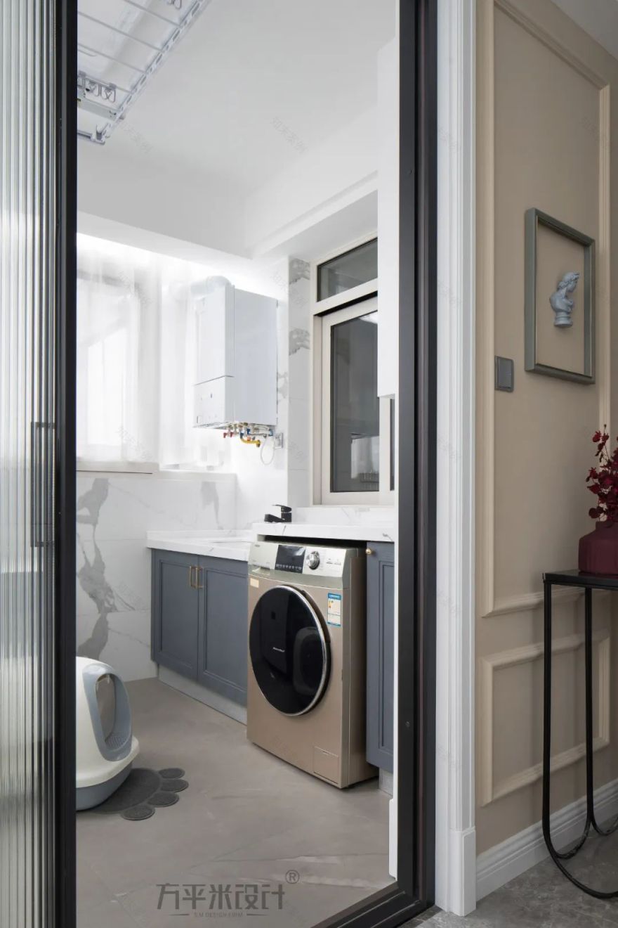 轻美式混搭,粉色温馨的新家设计-30