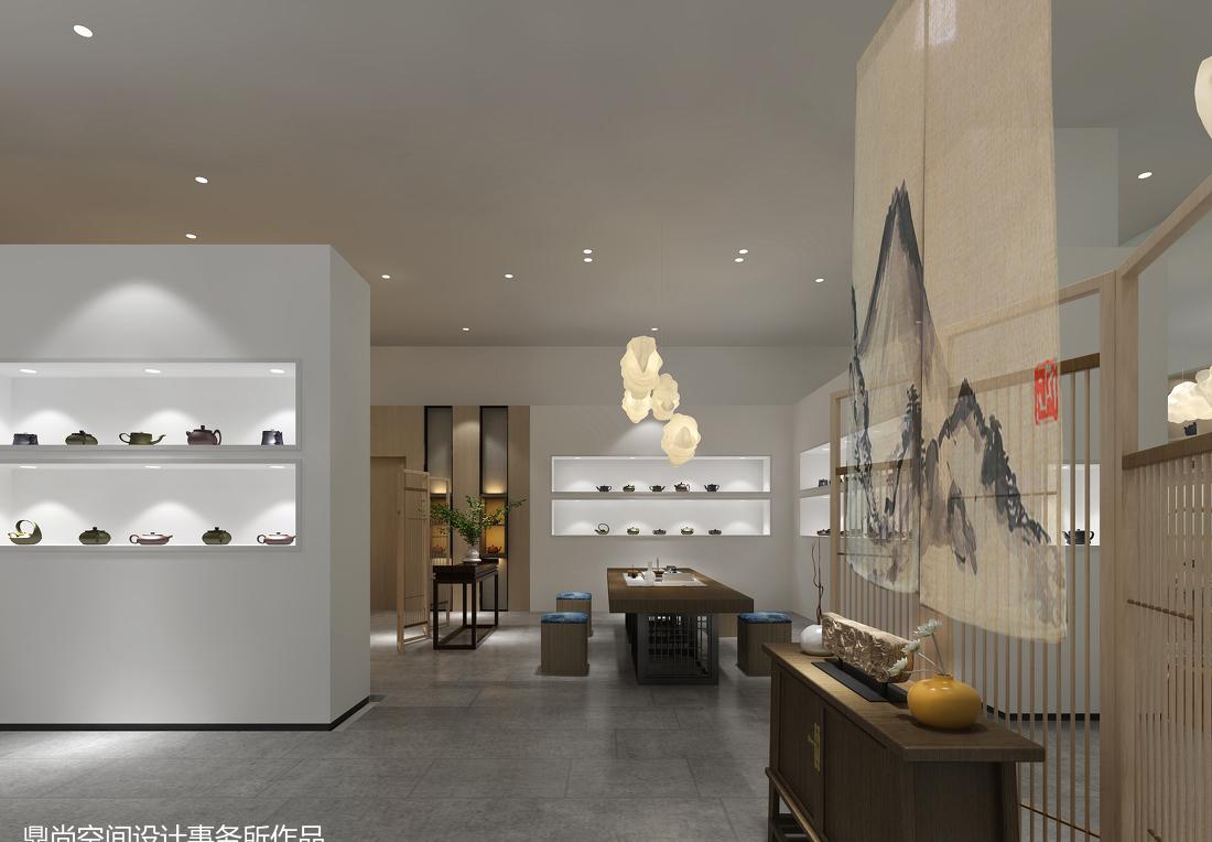 茶砂壶展厅 | 现代简约中式之美-12