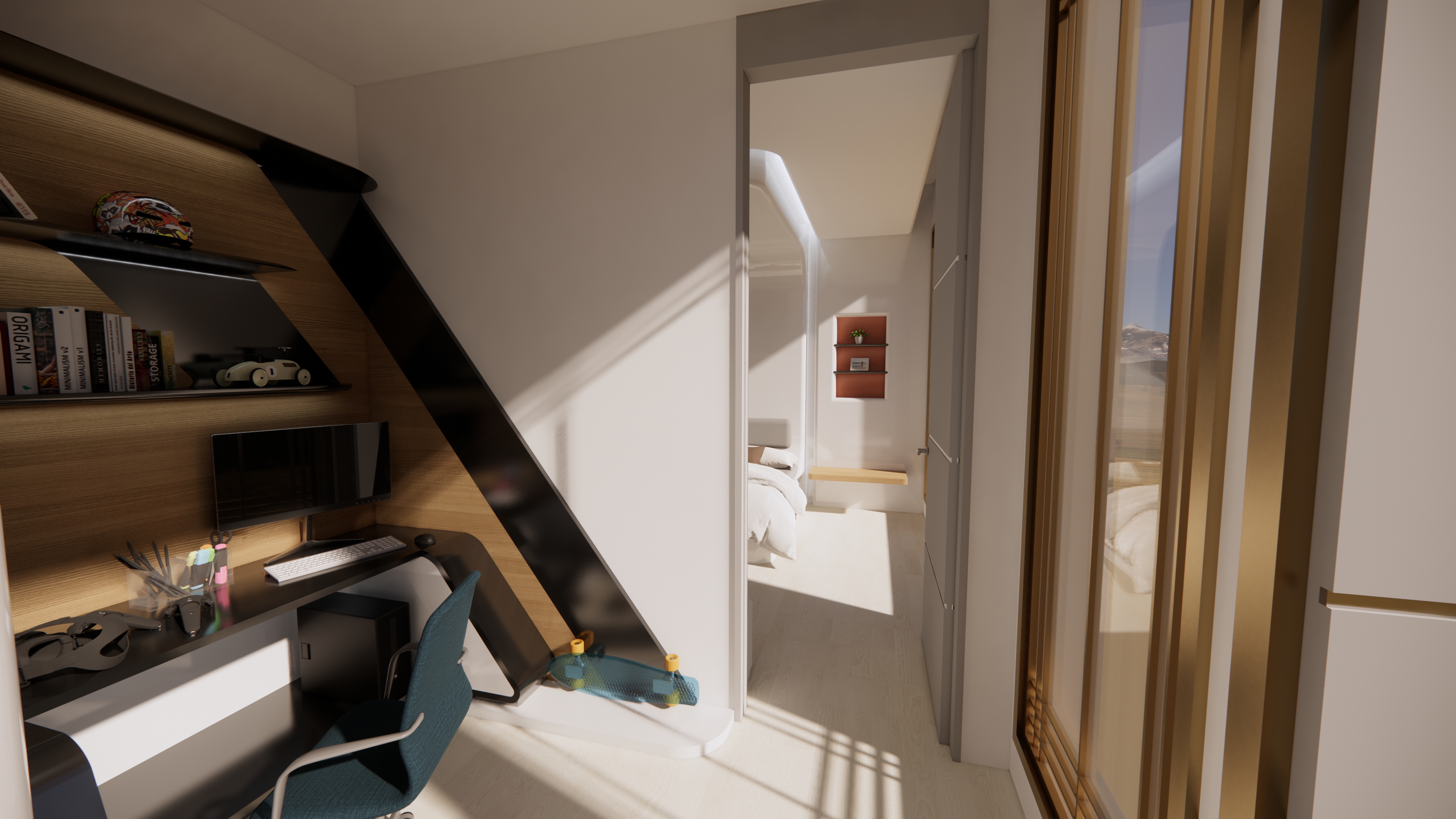 元宇宙 儿童房书房 套房-1