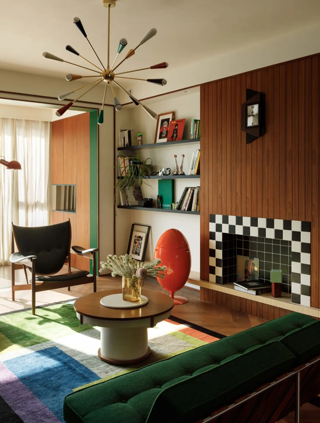 臻溪空间设计|中古加点色彩,形色兼备,丰盈有趣!丨中国上海-50