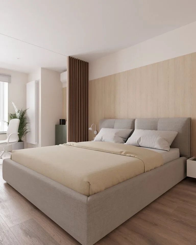 现代一室一厅 68㎡公寓丨室内设计工作室 nude-38