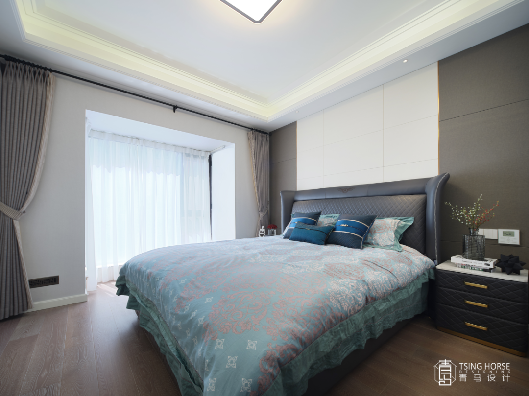 西安公馆一号 198㎡轻奢大平层设计 | 温馨、硬朗与轻奢的平衡-41