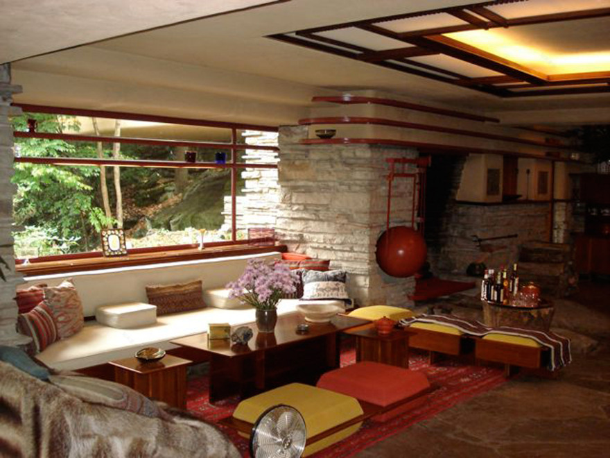 Frank Lloyd Wright integrates architecture into nature at Fallingwater-23