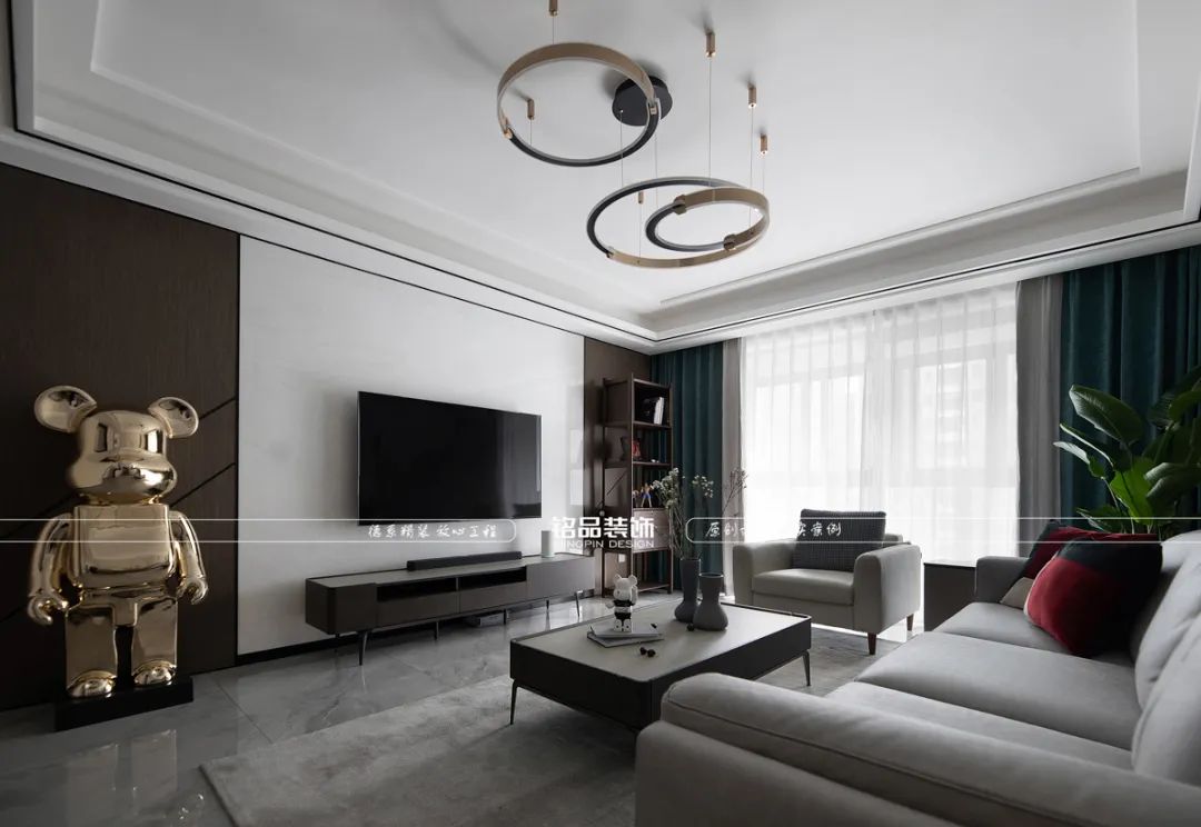 型男运动风 120㎡现代轻奢家居丨铭品装饰-30